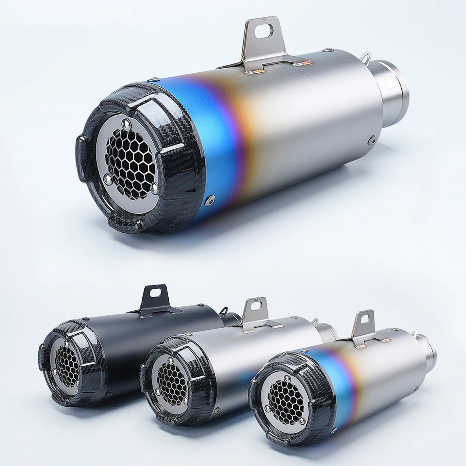 

51mm Universal Motorcycle GP-project exhaust project carbon fiber Muffler pipe For PANIGALE V4 R3 Z900 DUKE 390 RC390 450RR