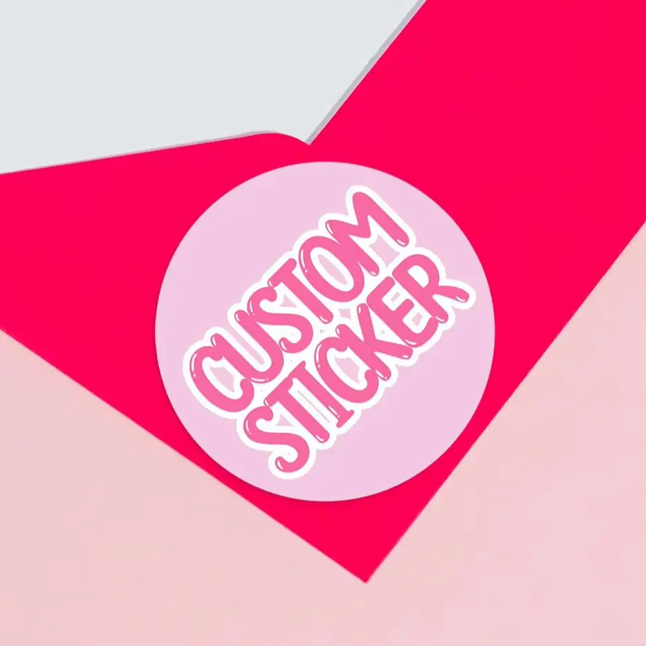 1-150PCS Custom Round Waterproof Stickers with Personalized Text & Images for Gift Boxes,Laptops,Phone Cases & Envelopes Labels