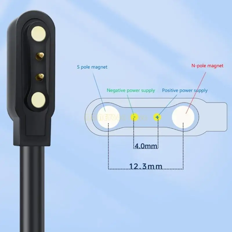 كابل شحن USB المغناطيسي F62C لـ RS4/LS05/W26 SMARTWATCH استبدال شحن الإكسسوارات شحن قفص الاتهام