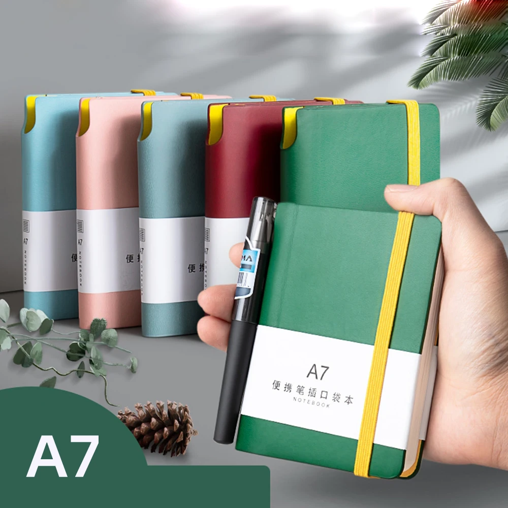 200Pages A7 Mini Notebook Portable Pocket Notepad Memo Diary Planner Agenda Organizer Sketchbook Office School Stationery New