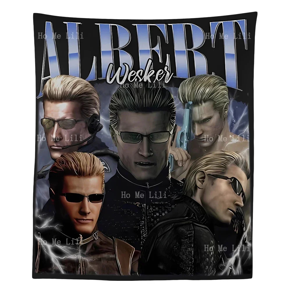 Винтажный гобелен Альберт Уэйкер RE для видеоигр, настенный декор для спальни, гостиной, общежития Винтажный гобелен Альберт Уэйкер RE для видеоигр, настенный декор для спальни, гостиной, общежития