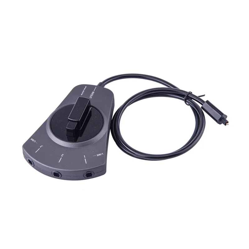FFYY-3-Way Digital Toslink Switch Toslink Switch لمشغل DVD CD لتبديل الصوت الألياف البصرية