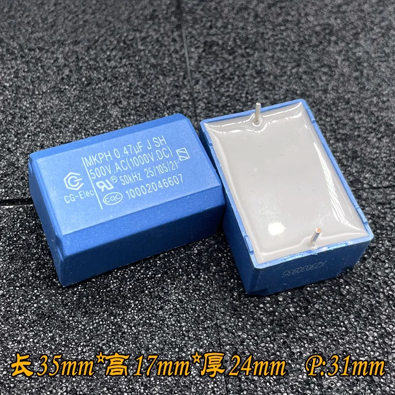 5 قطعة CG-Elec MKP 0.47 فائق التوهج 470nf 474 500 فولت 1000 فولت 1 كيلو فولت طباخ التعريفي مكثف الجهد العالي