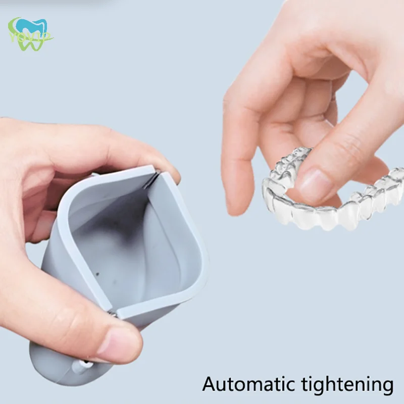 سيليكون حالة وقائية الأسنان الزائفة ، علبة علبة أسنان ، تقويم الأسنان الأقواس ، حالة التجنيب ، فتحات التهوية #3