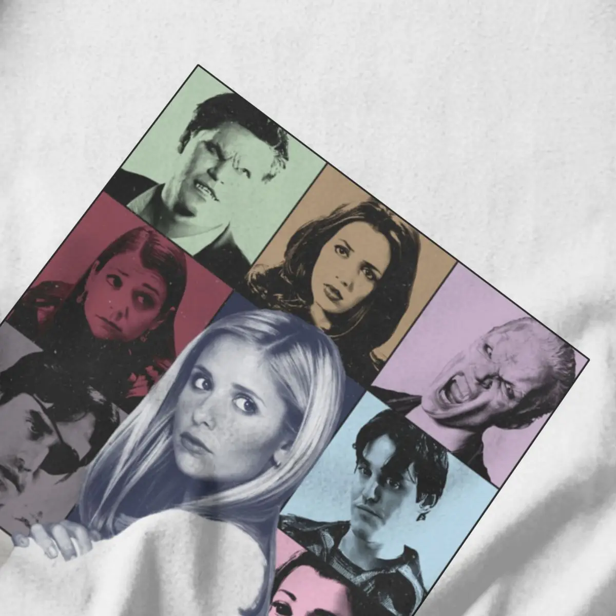 Men T Shirt Buffy The Vampire Slayer 1997 Cotton Y2K Graphic Quality Unisex Tops T Shirts