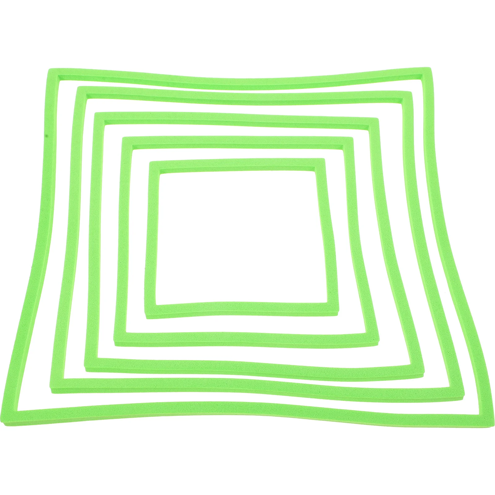 

5pcs Aquarium Floating Plant Ring Square Plastic Fish Feeding Ring For Large Tank Duckweed Isolation Holder Reusable