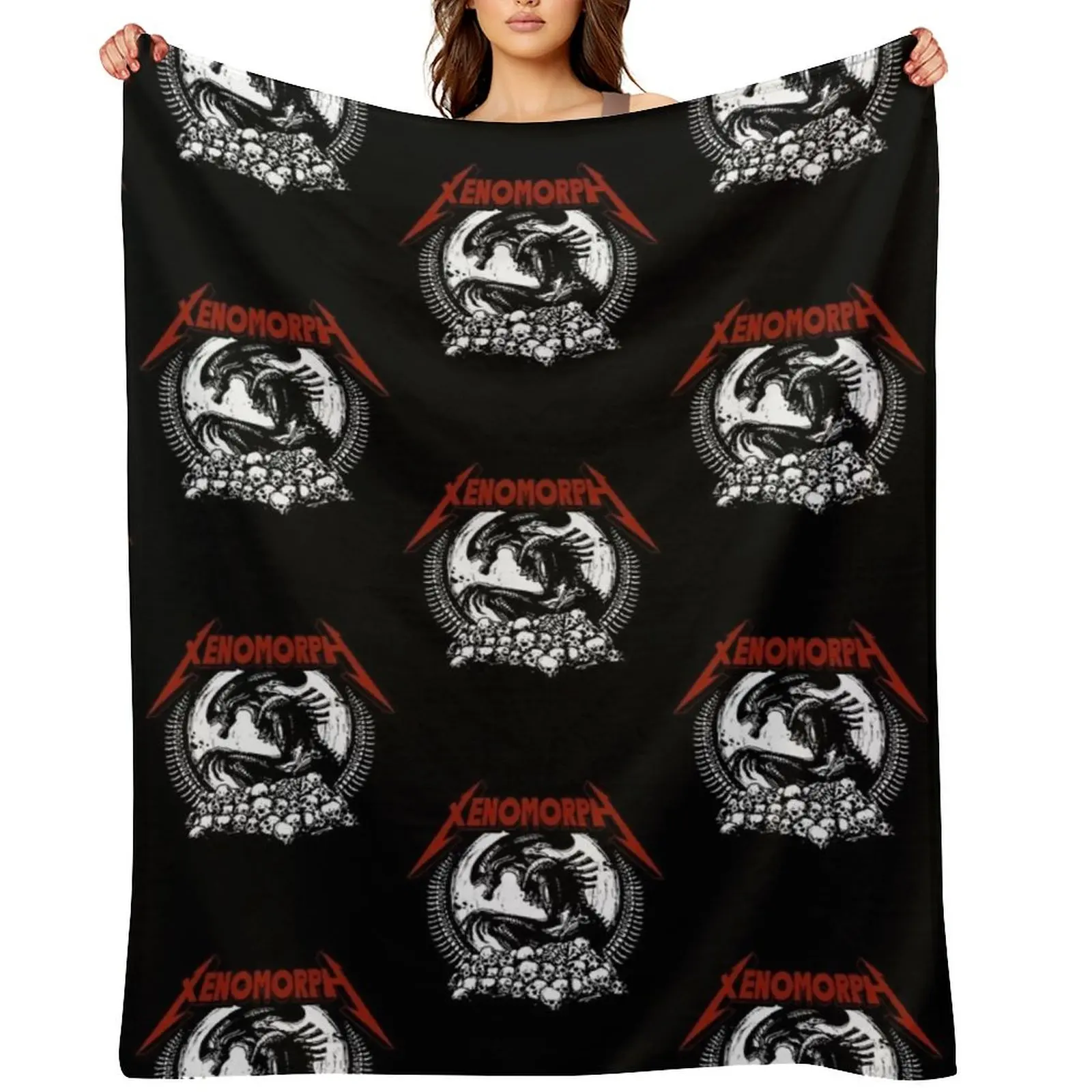 

Xenomorph Alien Metal Throw Blanket Tourist Sofas Softest decorative Blankets