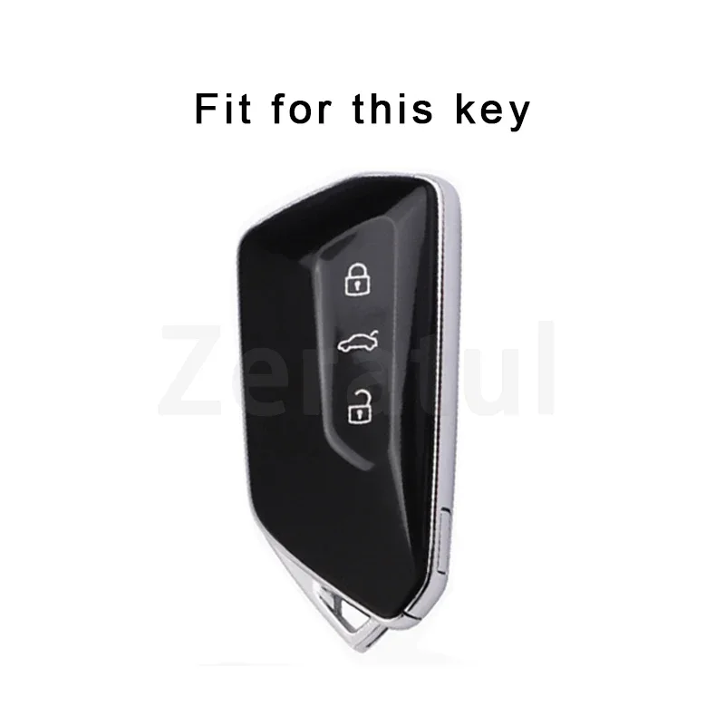 Shell Fob TPU Car Key Case Cover For VW Volkswagen ID.3 ID.4 Golf 8 MK8 Cupra Skoda Octavia A8 SEAT Leon MK4 Formentor Tarraco view 2