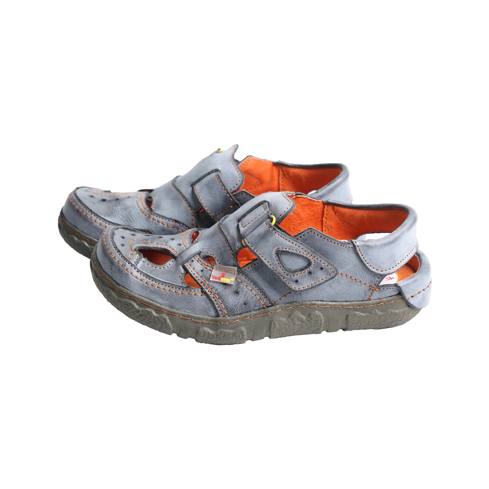

TMA EYES Women's Leather Sandals Closed Toe Casual Summer Outdoor Breathable Shoes