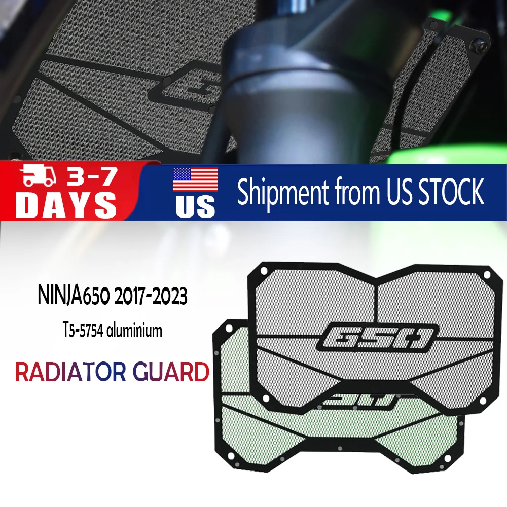 

Ninja 650 Motorcycle Accessories Radiator Guard Protection Grille Cover For Kawasaki Ninja650 2017 2018 2019 2020 2021-2024 2023