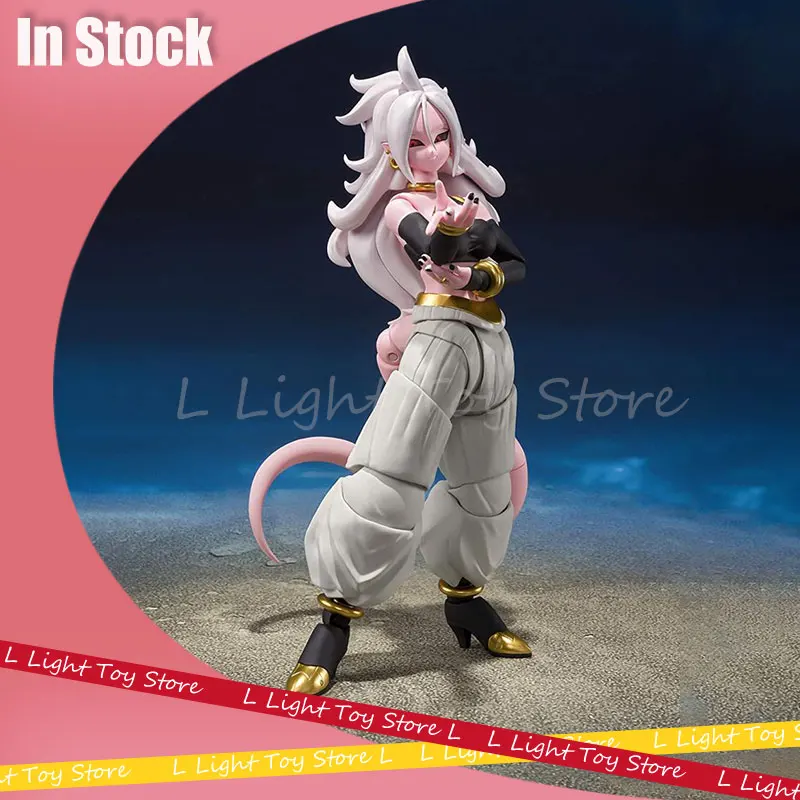 Orginal Dragon Ball Anime Figure Android #21 Action Figurine Shf Android #21 Models Girl Majin Buu Statue Collection Toys