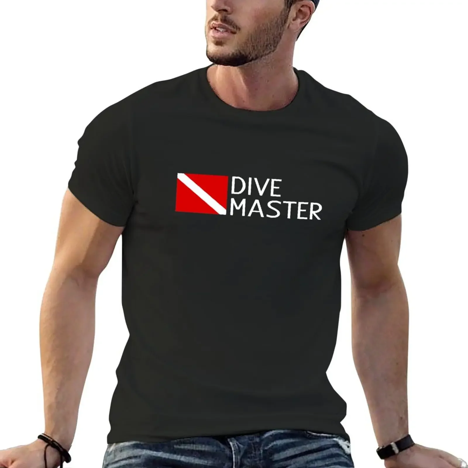 

Diving: Diving Flag & Dive Master T-Shirt oversized animal prinfor boys mens graphic t-shirts big and tall