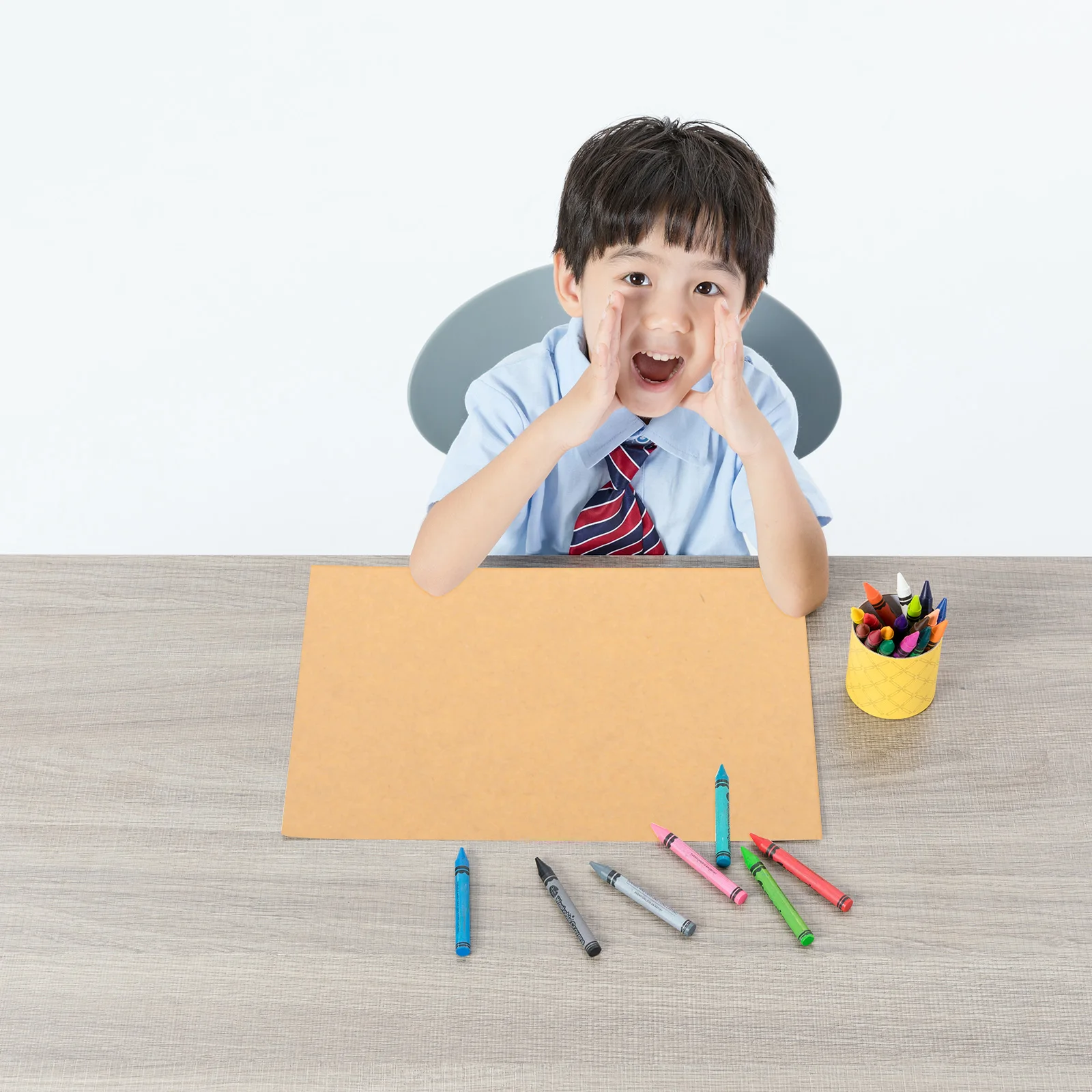 

100 pcs Premium Thick 4K Kraft Paper Eco-Friendly Drawing Paperboard For Kids Writing Graffiti Square Diy Painting Sheets