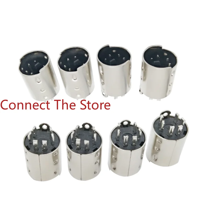 10PCS Mini 6P Male Video  Terminal 3-8P     Injection Molding Metal  Mini6 