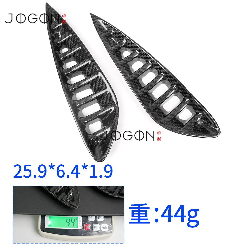 2Pcs Dry Carbon Fiber Car Front Side Air Vent Inlet Vent Intake Cover Trim Exterior Accessories For Lexus LC500 RWD 2018-2025