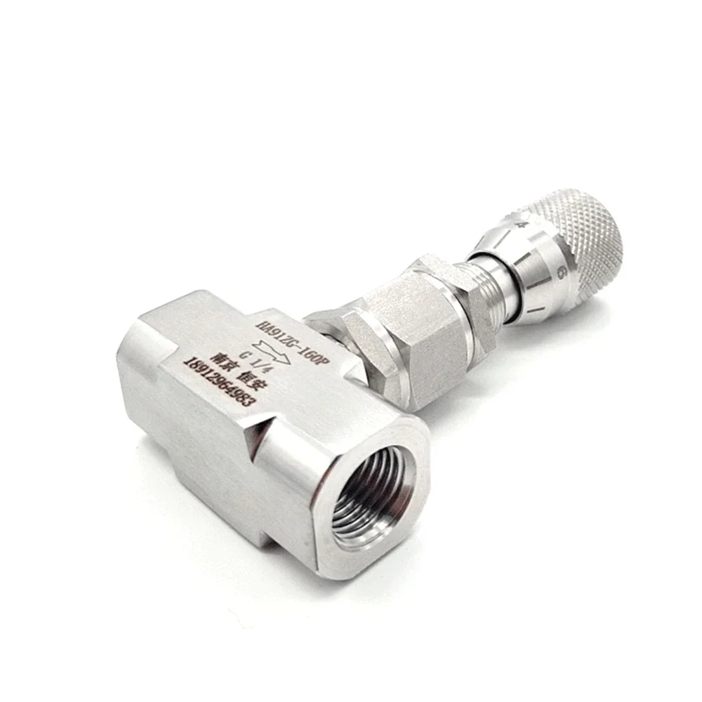 WL13H-320P Stainless Steel Thread Trim Control Valve 304 316L G1/2 Precision Scale Micro Control Valve