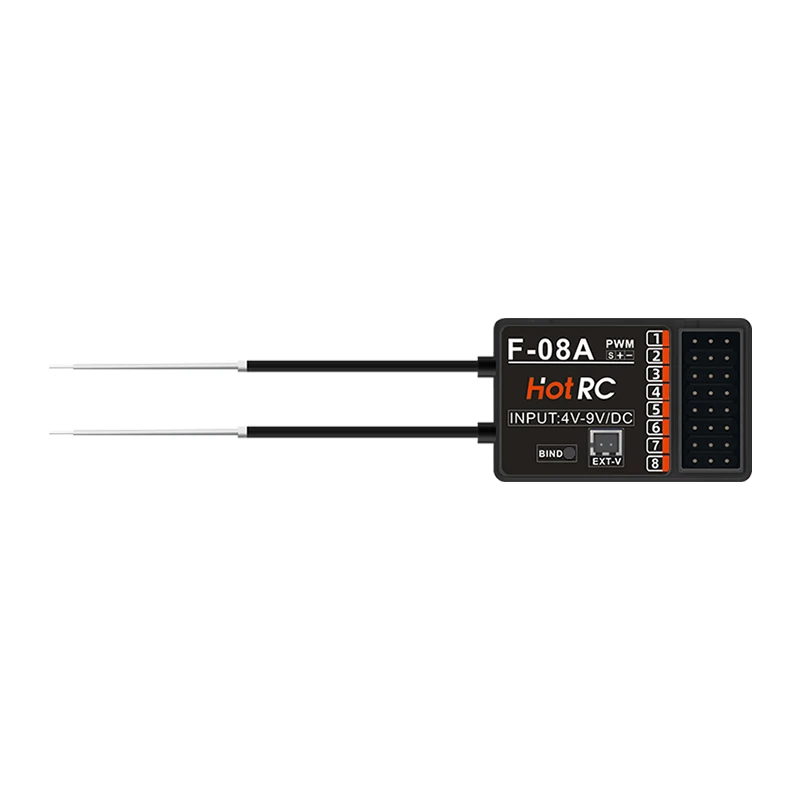 Hot RC CT-8A 8-Channel รีโมทคอนโทรลเครื่องส่งสัญญาณ F-08A สําหรับปีนเขา Drift รถ RC รถ