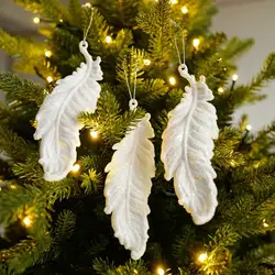 3Pcs Xmas Tree Pendants Snowflake Angel Deer Hanging Ornaments Christmas Decorations For Home Kids Toy New Year Party Decor