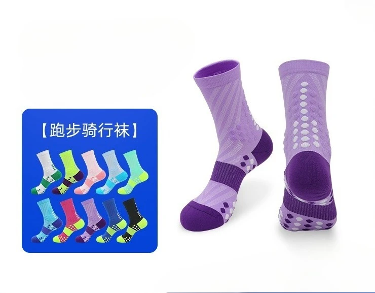 

Sports Socks Mid Calf Jump Rope Running Basketball Towel Lined Sweat Absorbing Badminton Socks