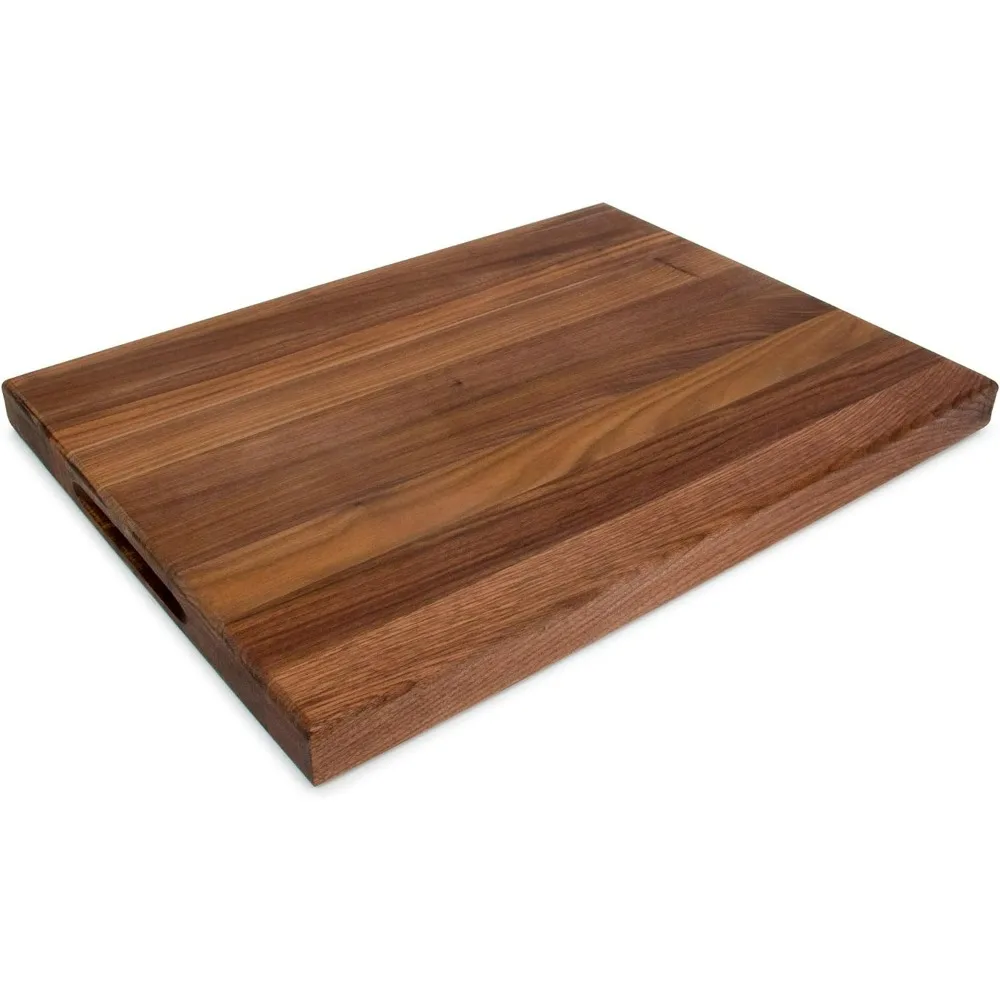 

Series Large Reversible Wood Cutting Board, 1.5-Inch Thickness, 20" x 15" x 1 1/2", Walnut