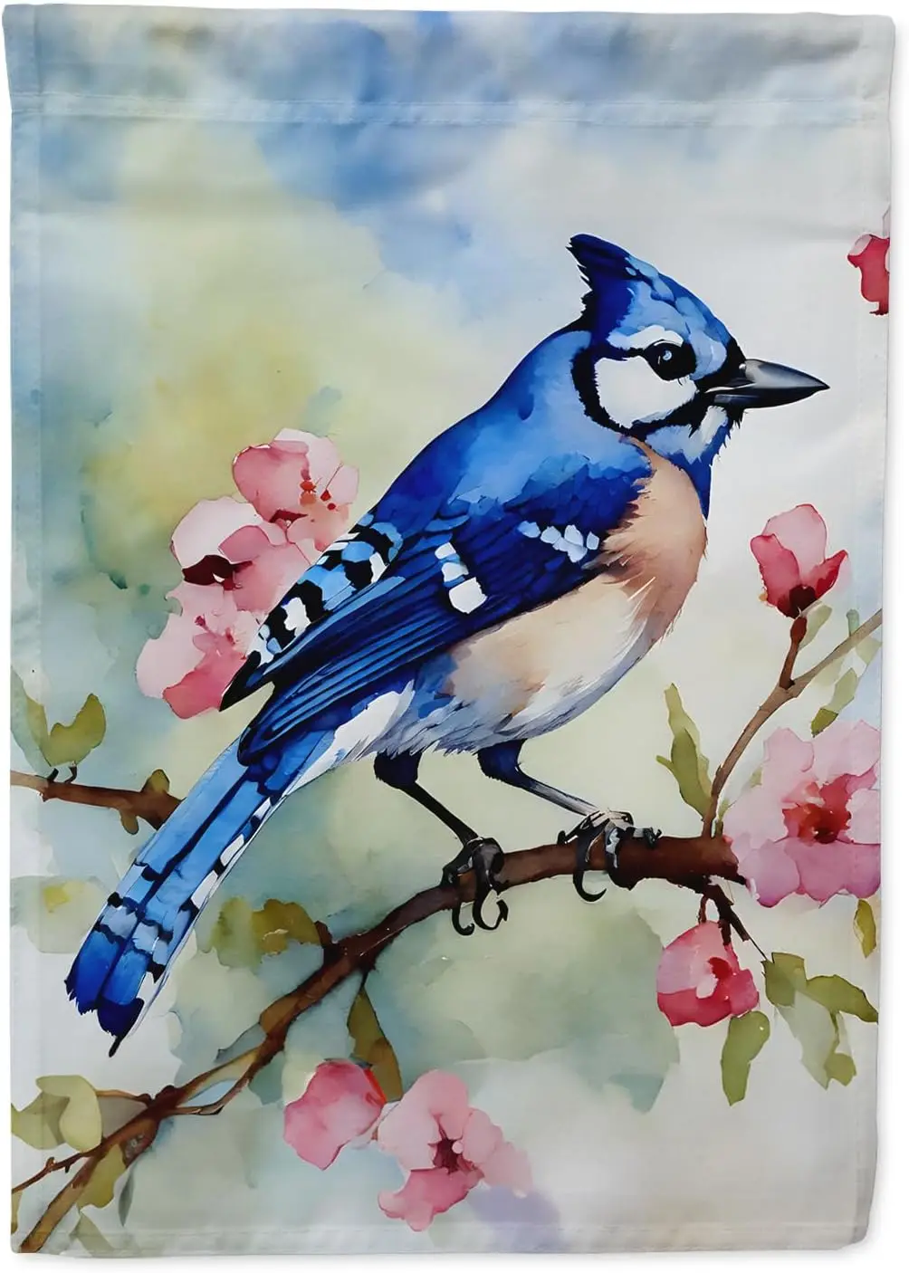 Caroline;s Treasures Blue Jay Garden Flag Mailbox Flag Decorative Yard Flag Banner Outside Patio Artwork Yard Flower Beds, Garde