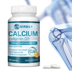 Calcium + Vitamin D3 Supplement - Supports Bone Health and Boosts Immunity