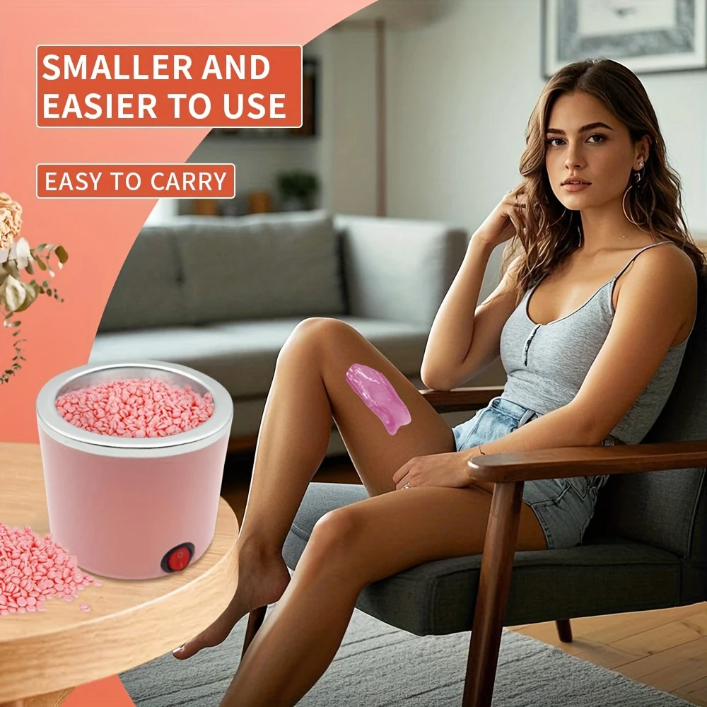 Viilife إزالة الشعر آلة ذوبان الشمع سخان الشمع إزالة الشعر البارافين دفئا 8 عبوات من حبوب الشمع الأنف عصي الشعر مجموعة