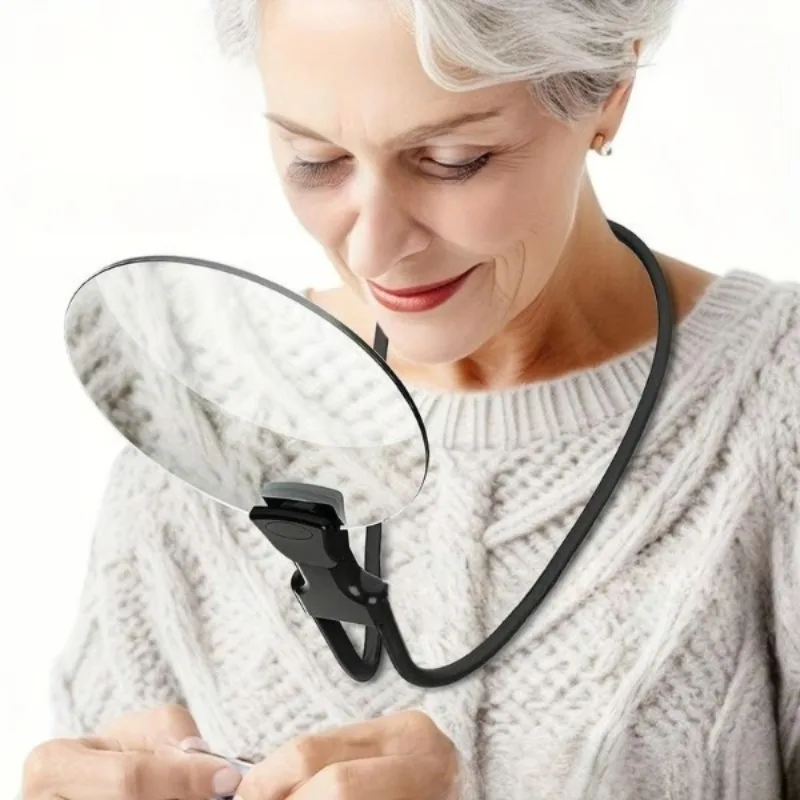 5X Magnifying Glass,4.33 Inch Large Optical Lens Portable Handheld Reading Tool For Newspaper Jewelry Inspection
