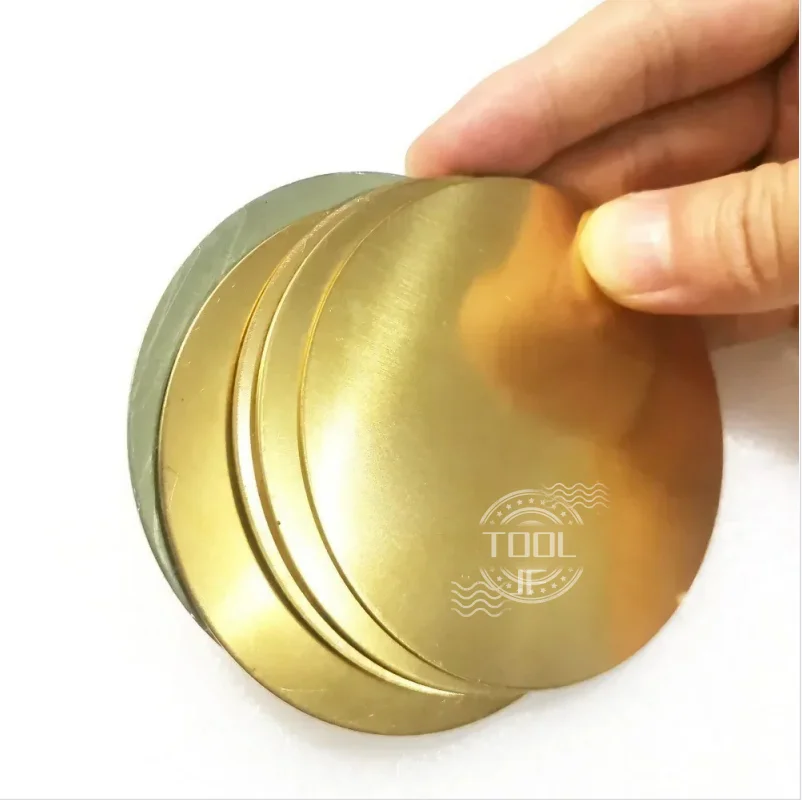 

H62 Brass Disc/Round Plate/Circular Sheet - Dia. 50/100/150/200mm, Thick 0.8-3mm (0.8,1,1.5,2,2.5,3mm) - CNC DIY Material