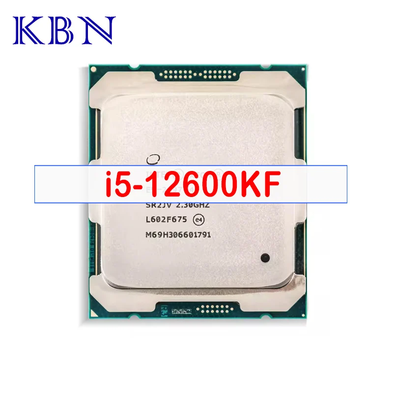 Core i5-12600KF CPU 7nm 2.8GHz L3=20MB 125W 6+4 Cores 16 Thread for New 12thGeneration Processor Socket LGA1700 12600KF