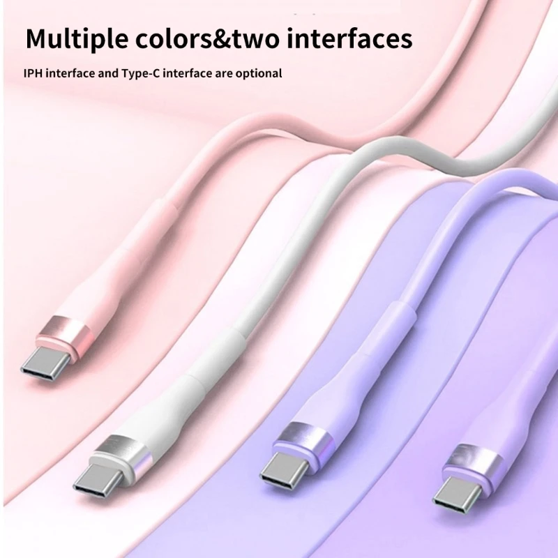 USB C to USB C Cable 100W/5A Quick Charging Fast Charging 480Mbps Transfer Data Cable for Smartphones Tablets Laptops