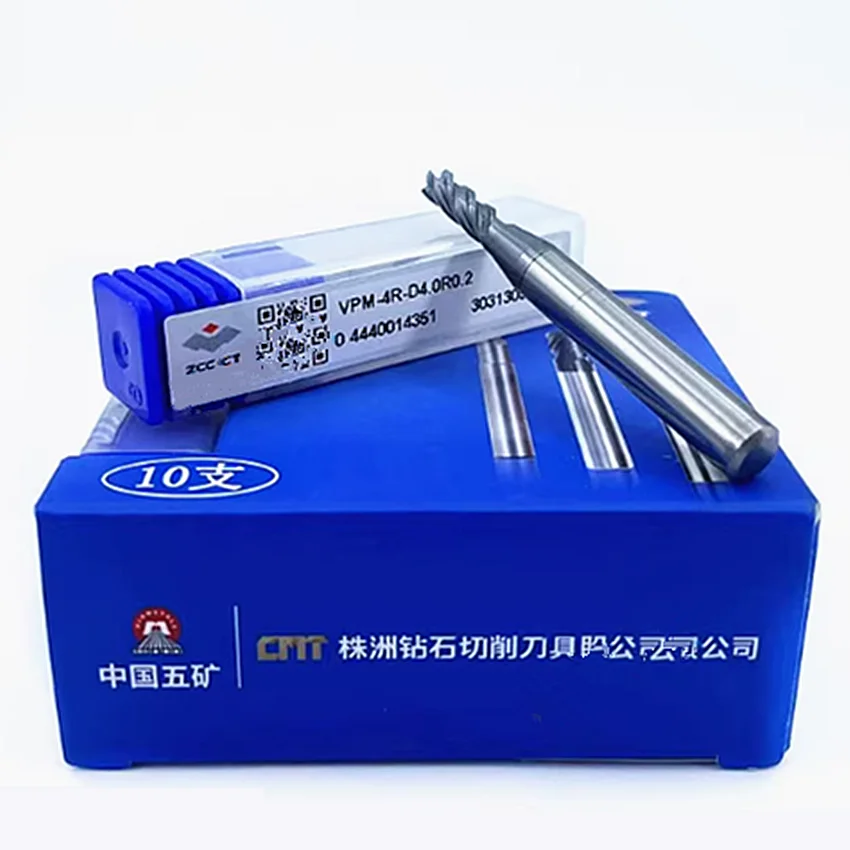 VPM-4R-D3.0R0.2/VPM-4R-D3.0R0.3/VPM-4R-D4.0R0.2S/VPM-4R-D4.0R0.2/VPM-4R-D4.0R0.3/VPM-4R-D4.0R0.5/R0.5S ZCC.CT 4 flute end mills