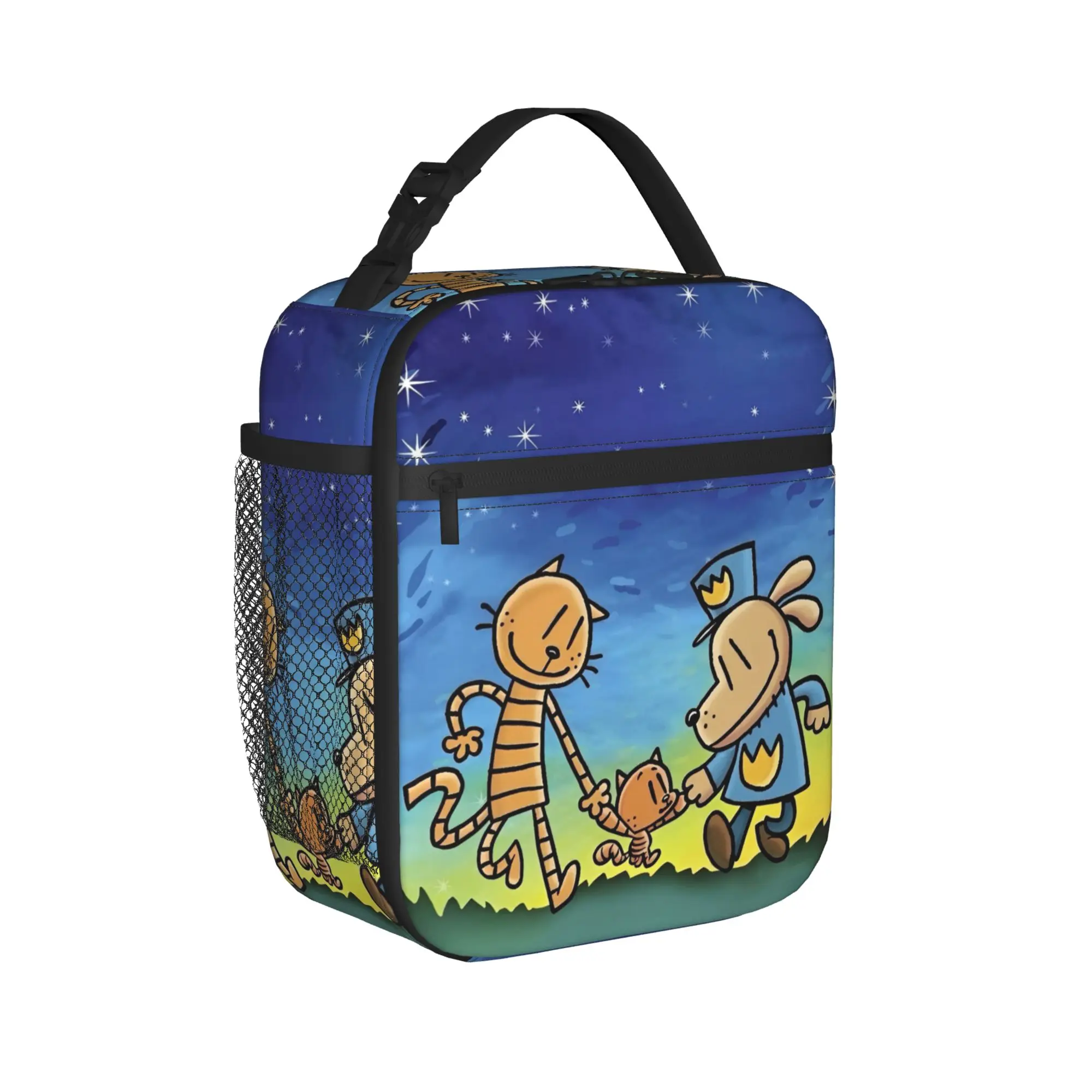 Dogmans Movie Comic Insulated Lunch Bag Large Cartoon Meal Container Cooler Bag Lunch Box Tote Office  Travel Food Bag