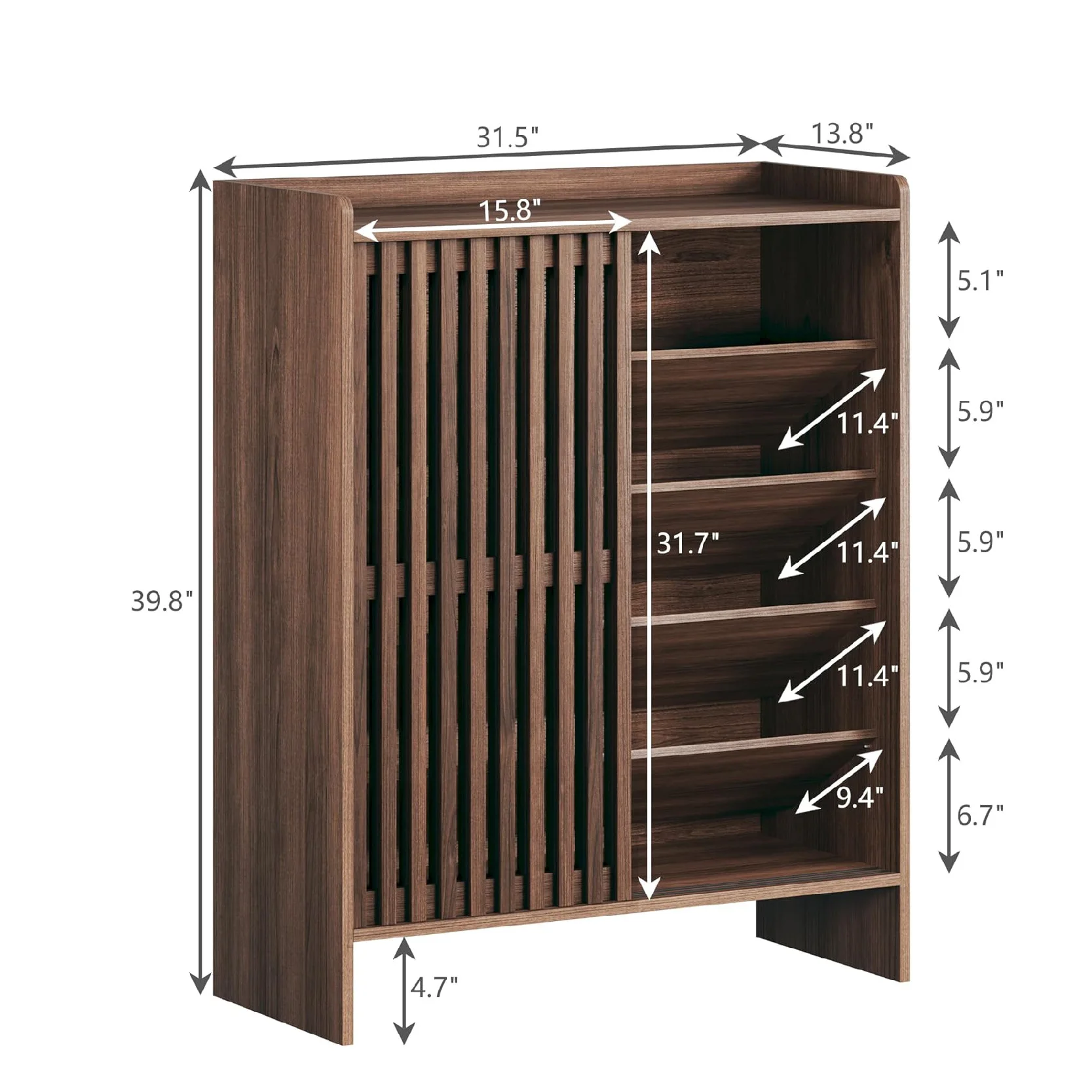 Entryway shoe cabinet, integrated wall multi-layer storage  at the door, 2026 new large-capacity entryway cabinet