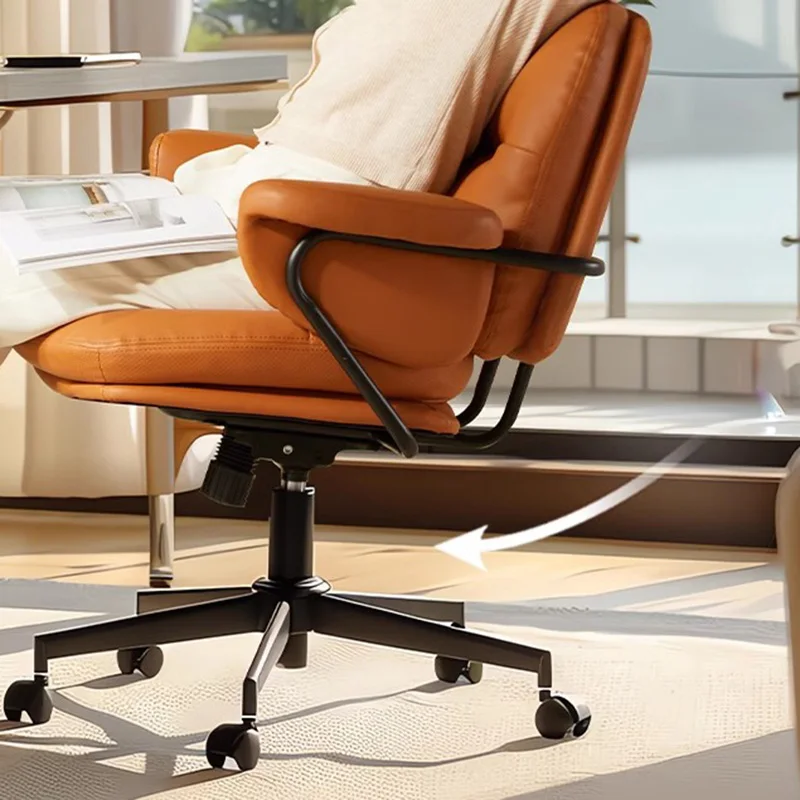 Computer Leather Office Chairs Swivel Bedroom Design Ergonomic Office Chairs Floor Gaming Cadeiras De Escritorios Furniture