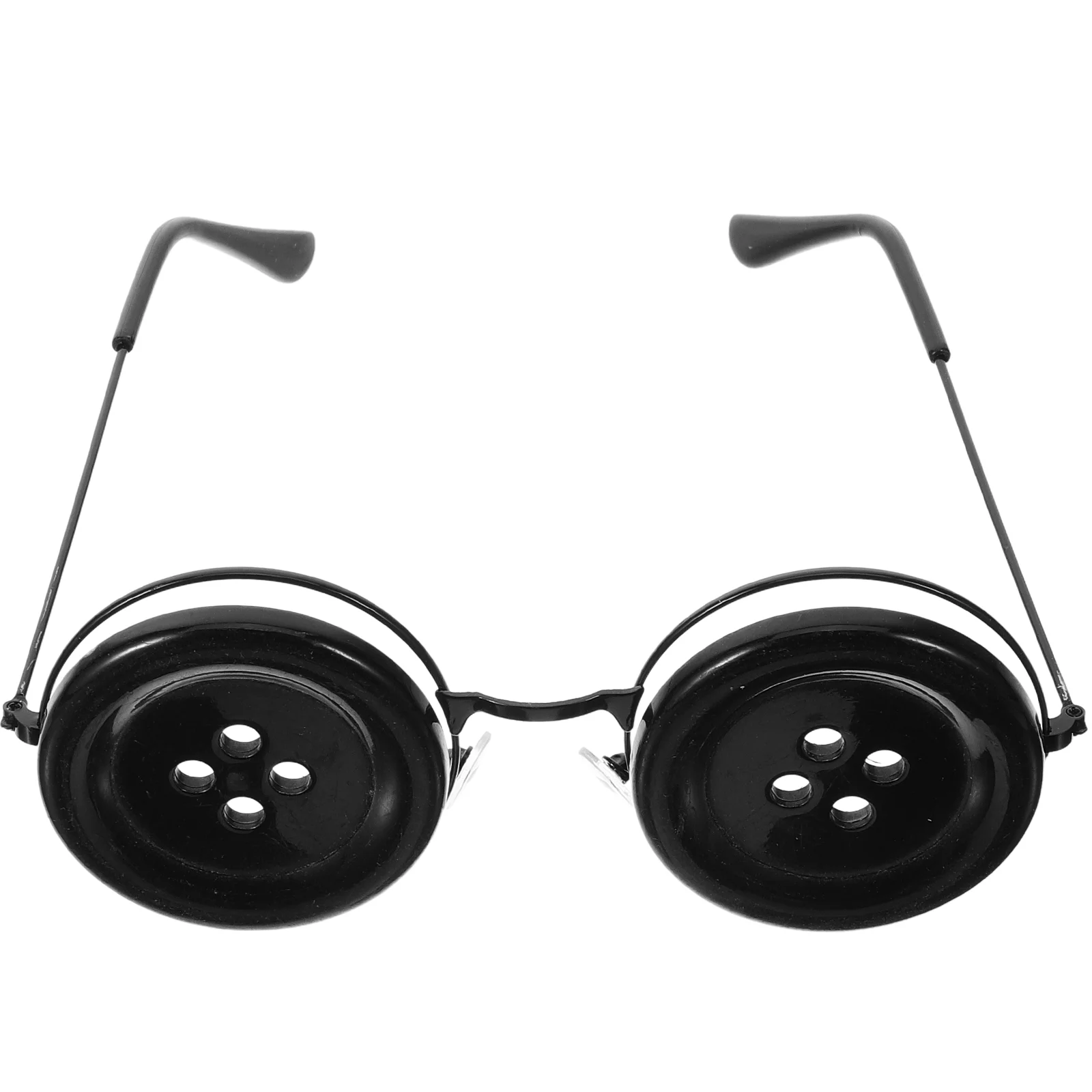 Button Glasses Novelty Sunglasses Unique Trendy Funny Adults Disco Party Eyeglasses Funky for Women