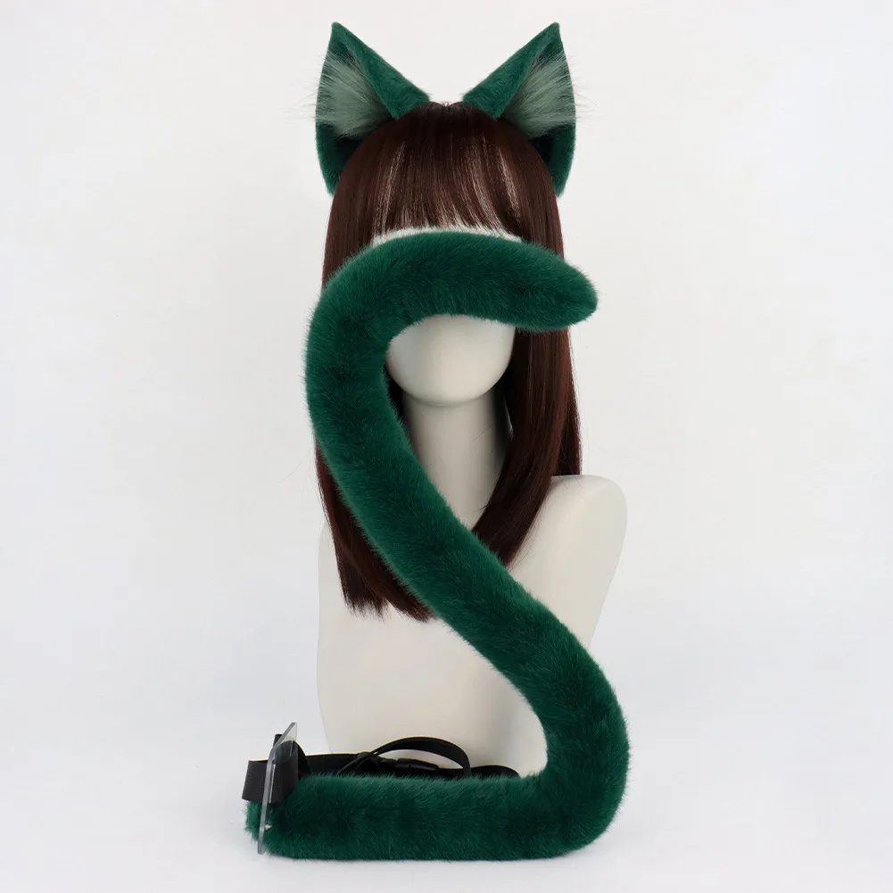 The Apothecary Anime Diaries Maomao Halloween Carnival Cosplay Headband Tail Adult Women Cartoon Costume Accessories Prop