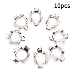 10Pcs H7 Adapter Headlamp Socket Car Led Bulb Holder Lamp Base For D101 High Temperature Resistant Stainless Steel Material