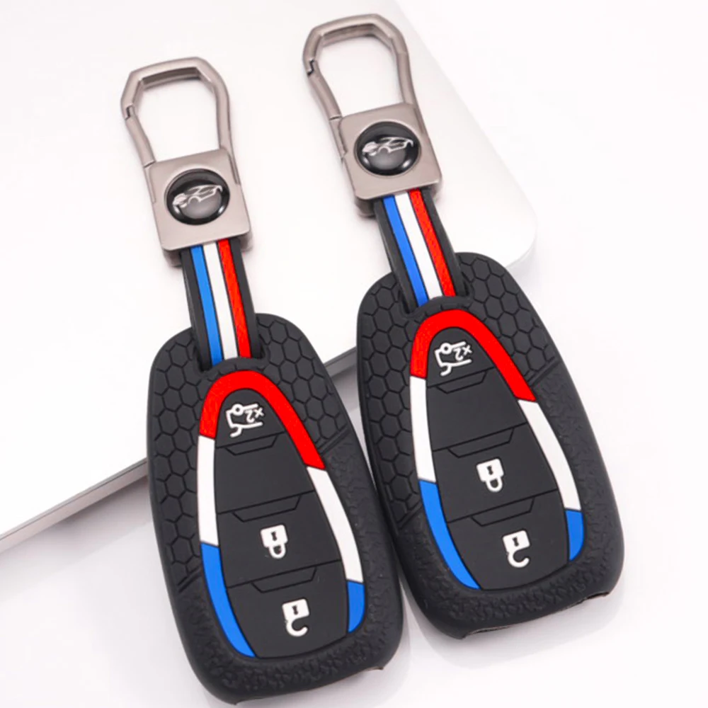 Soft Key Holder With Keychain For Chevrolet Cruze Aveo Cavalier Monza Malibu Captiva Equinox Trax Sail Orlando Spark Shockproof