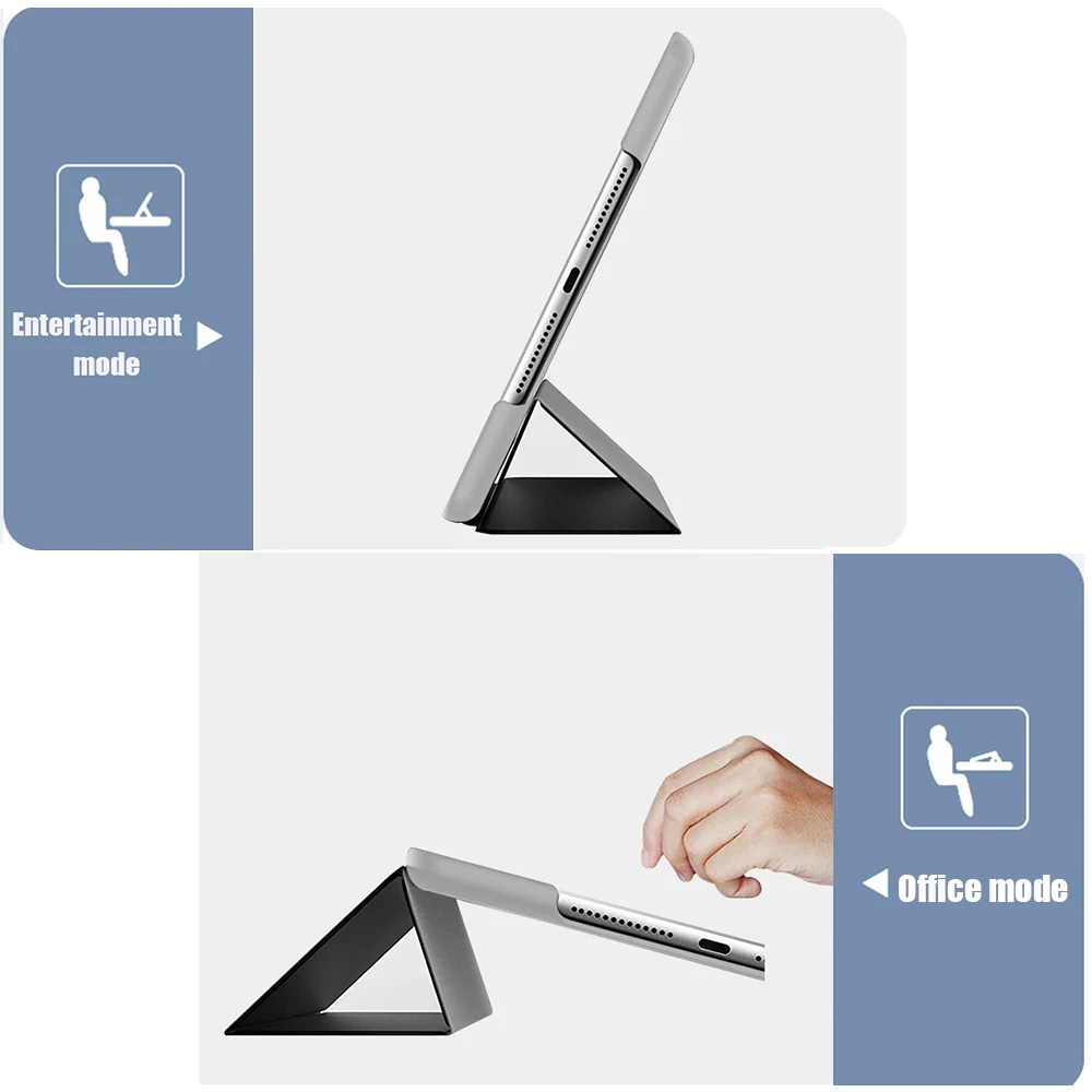 Étui en cuir PU pour tablette iPad 7 8 9 10.2 pouces 10.2 2021, housse de support