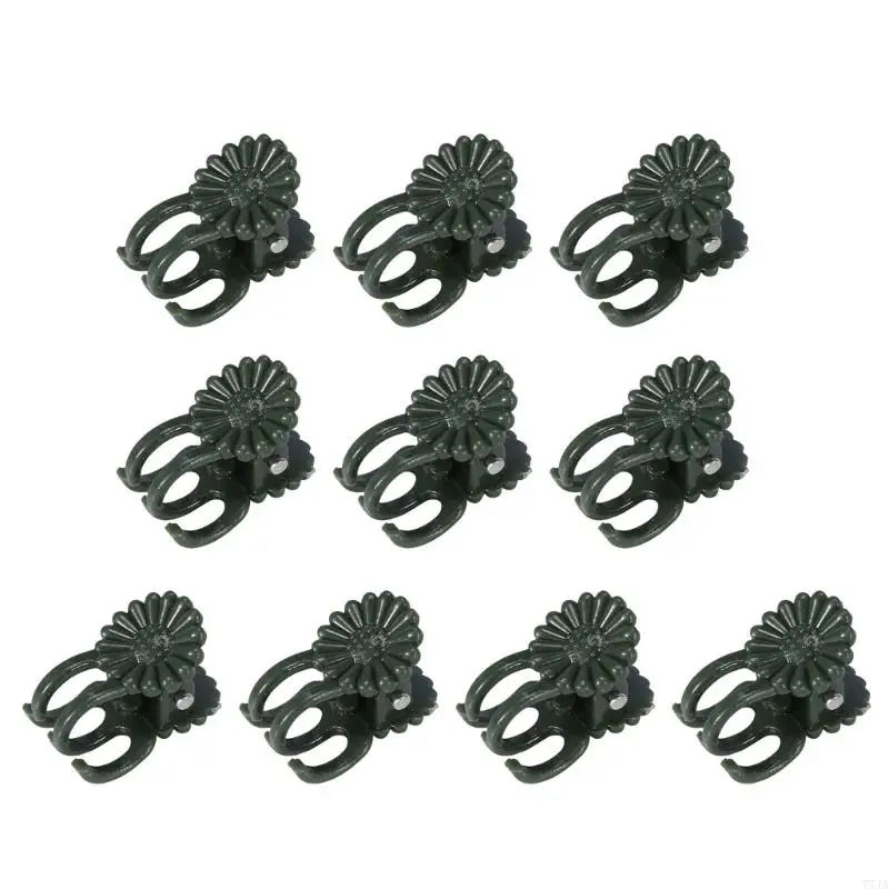 77JA 20/40/100 Cái Thân Cây Phong Lan Kẹp Cây Nho Nhựa Kẹp Hoa Trồng Cây Hỗ Trợ