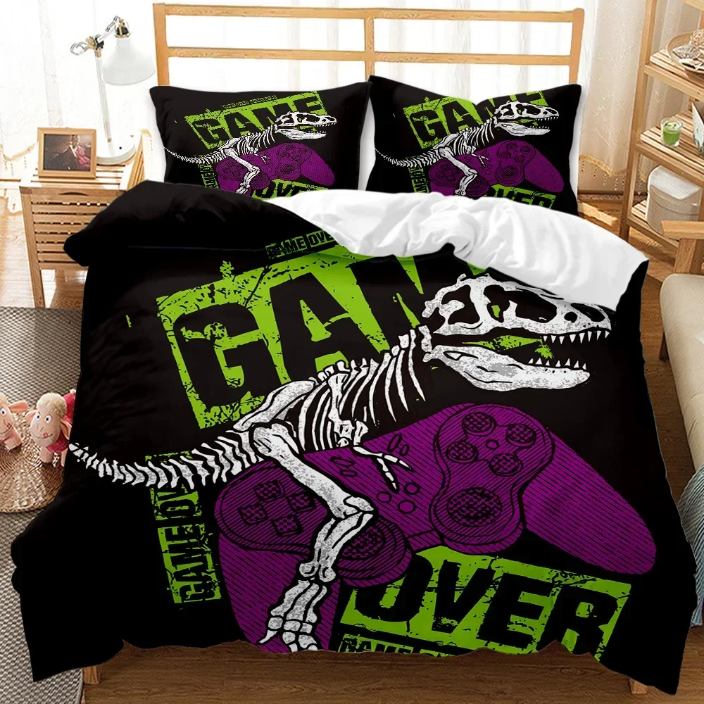 

Gaming Gamer Video Games Comfortable Duvet Quilt Cover Pillowcase Bedding Set Children Bedroom Decoration Home Textile