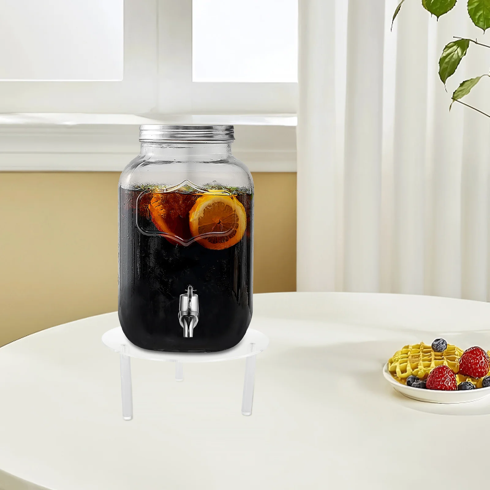 

Beverage Dispenser Stand Acrylic Plant Stands Indoor Bracket Display Water Vase Base for