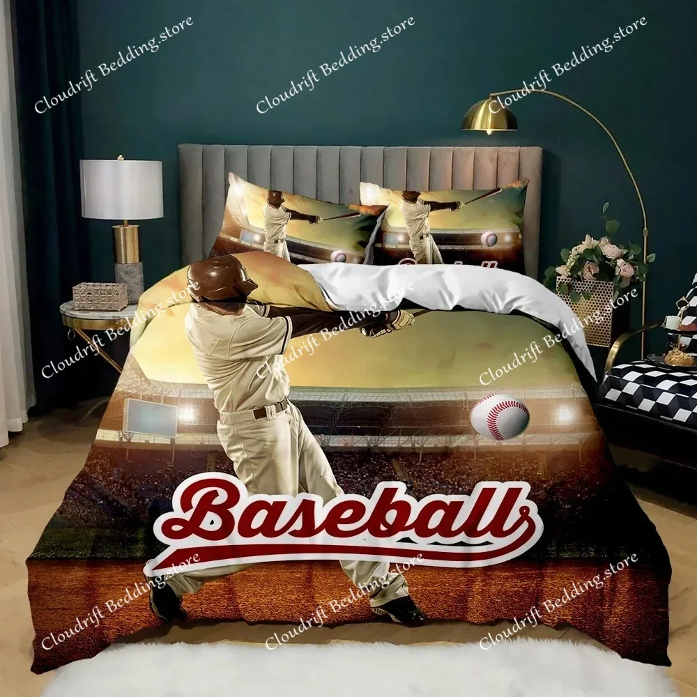 Sport Rugby 3D Print Comforter Bedding Set Cartoon Scenery Adult Europe Queen Twin Single Size Duvet Cover Set Pillowcase Luxury
