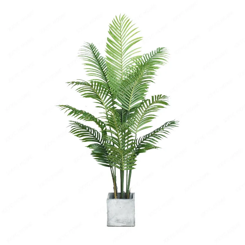 Home Decoration Areca Palm Simulation Nordic Style Plant Fake Green Plant Potted Floor Indoor Decoration Fake Trees