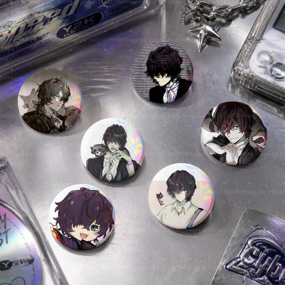 Poe BSD Pin Round Circle Shape Metal Button Pin Badge Pinback Decoration Gifts Clothes Decor