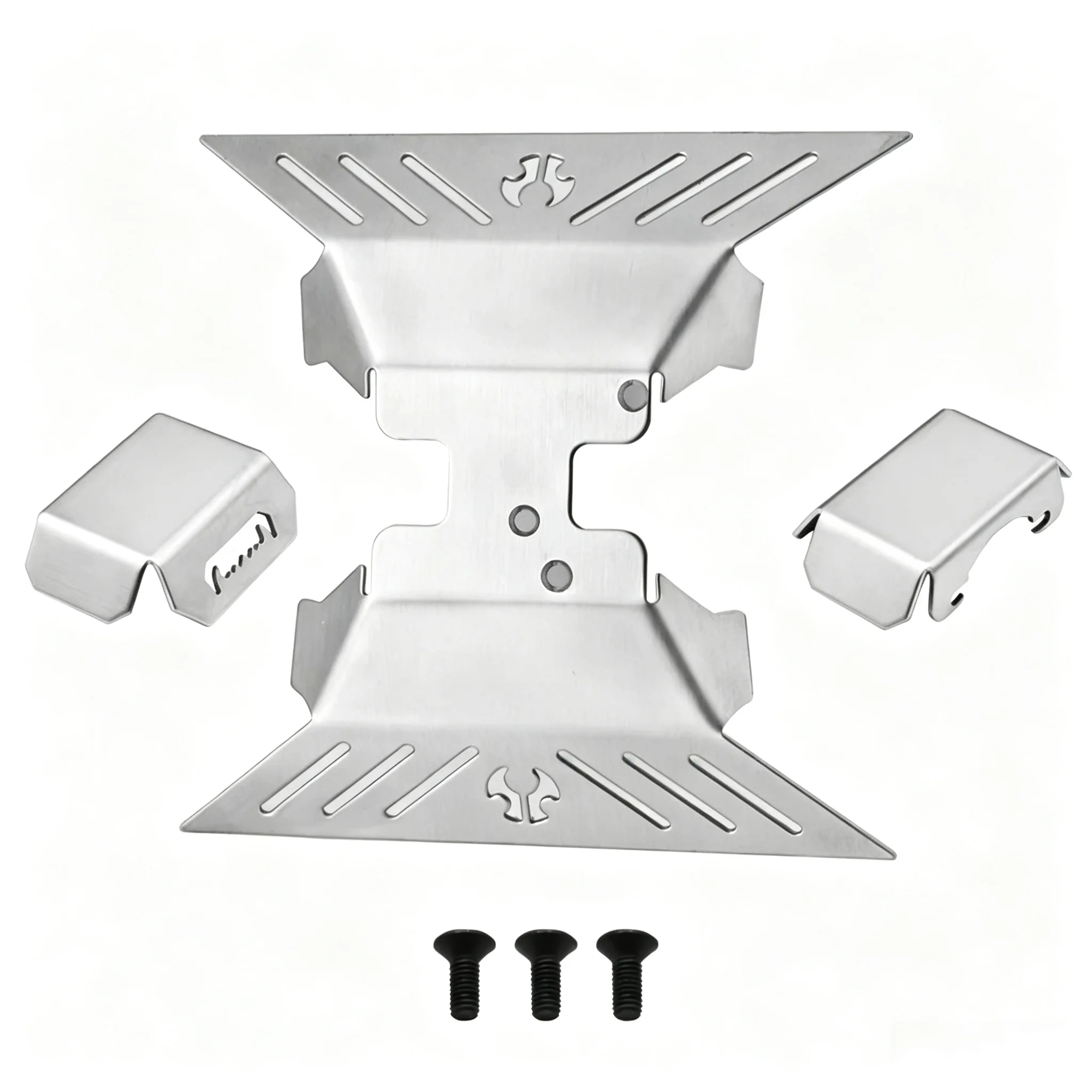 Stainless Steel Chassis Skid Plate Axle Differential Protector for 1/10 Axial Capra 1.9 UTB AXI03004 RC Crawler