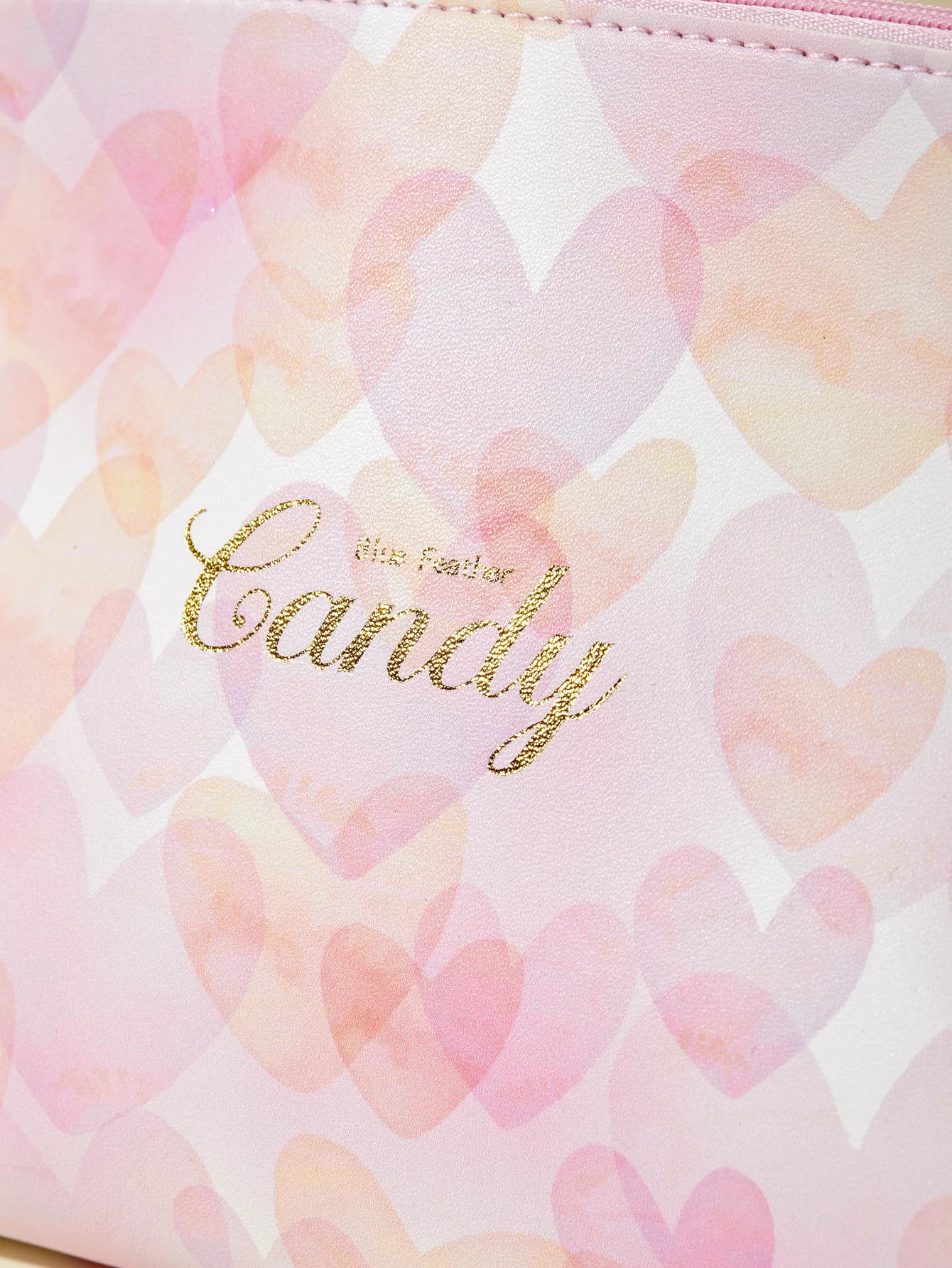 1PCS Large PU leather With Pink fantasy heart pattern Makrup bag Travel makeup Bag makeup brush bag Makeup bag organizer cosmet