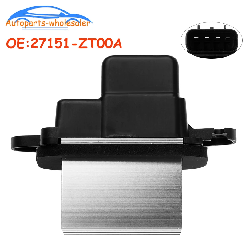 Resistor de ventilador de calentador de potencia de Motor de ventilador, 27151-ZT00A 27151ZT00A 27151-5Z000 27151-ZM70A para Nissan Armada Infiniti QX56
