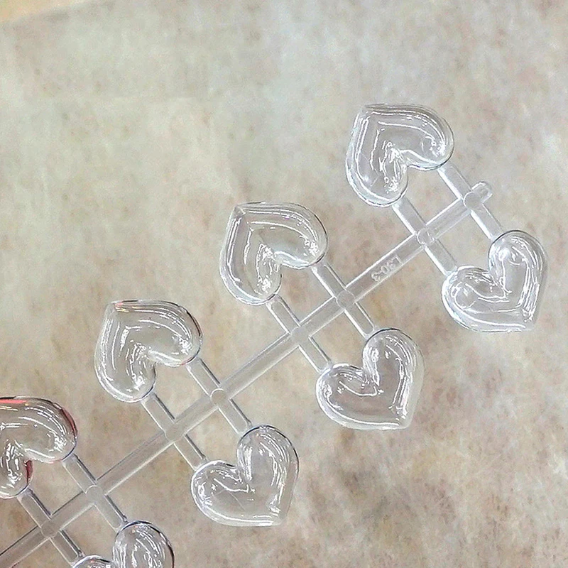 100Pcs/10 Strips False Nail Tips Color Card Table Showing Shelf Nail Color Table Showing Shelf Heart False Nail Display Tip Tool